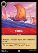 Disney Lorcana: Into the Inklands set 3. Voyage common trading card.