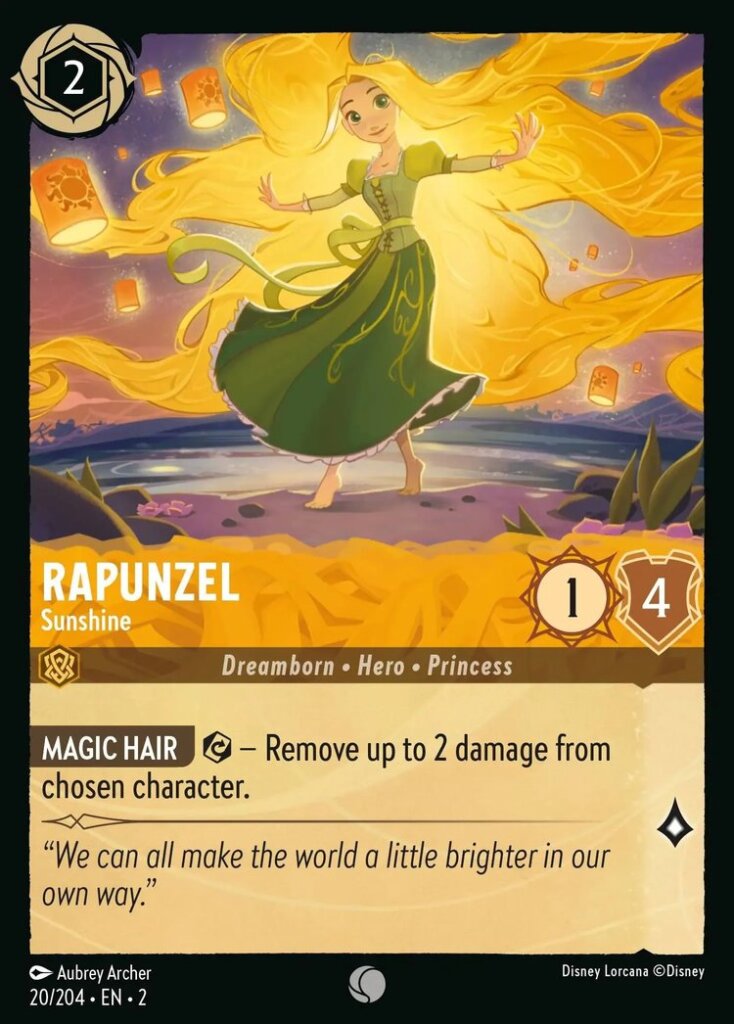 Lorcana - Floodborn - #20/204 - Rapunzel - Sunshine - Common