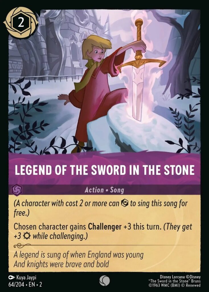 Lorcana - Floodborn - #64/204 - Legend of the Sword in the Stone - Com Funporium Lorcana - Floodborn - #64/204 - Legend of the Sword in the Stone - Com Funporium