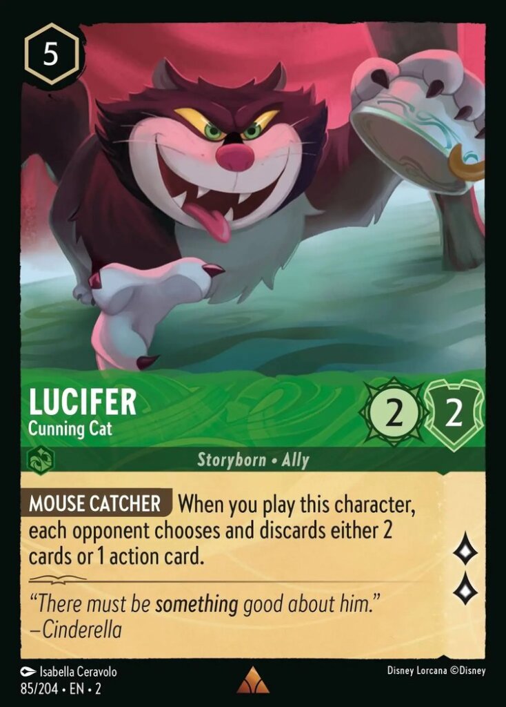 Lorcana - Floodborn - #85/204 - Lucifer - Cunning Cat