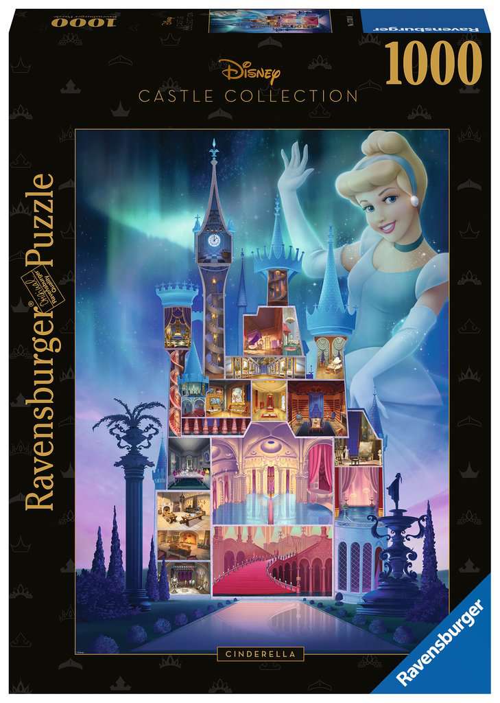 1000 Piece Ravensburger jigsaw puzzle of Disney's Cinderella Castles.