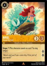lorcana ursula's return rare cards Disney Lorcana Ursula's Return - Ariel - Singing Mermaid