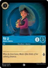 Disney Lorcana set 4 Ursula's Return. Fa Li "Mulan's Mother" common trading card.