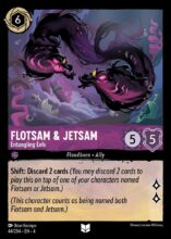 Disney Lorcana set 4 Ursula's Return. Flotsam & Jetsam "Entangling Eels" uncommon trading card.