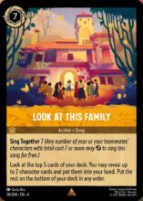 Disney Lorcana set 4 Ursula's Return. Look at this Family rare trading card.