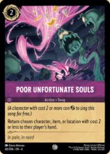 Disney Lorcana set 4 Ursula's Return. Poor Unfortunate Souls common trading card.