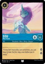 Disney Lorcana set 4 Ursula's Return. Sisu "Wise Friend" uncommon trading card.