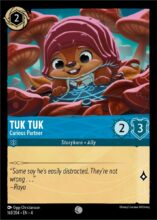 Disney Lorcana set 4 Ursula's Return. Tuk Tuk "Curious Partner" common trading card.