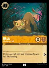 Disney Lorcana set 5 Shimmering Skies. Nala "Mischievous Cub" uncommon trading card.