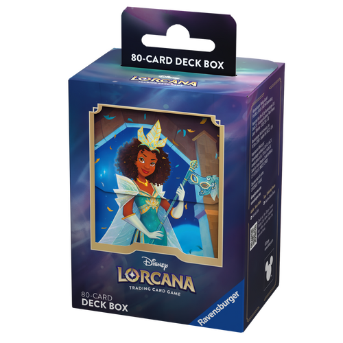 Disney Lorcana set 5 Shimmering Skies Tiana deck box.