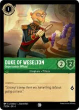 Lorcana - First Chapter - Duke of Weselton Opportunistic Official #73/204 Common