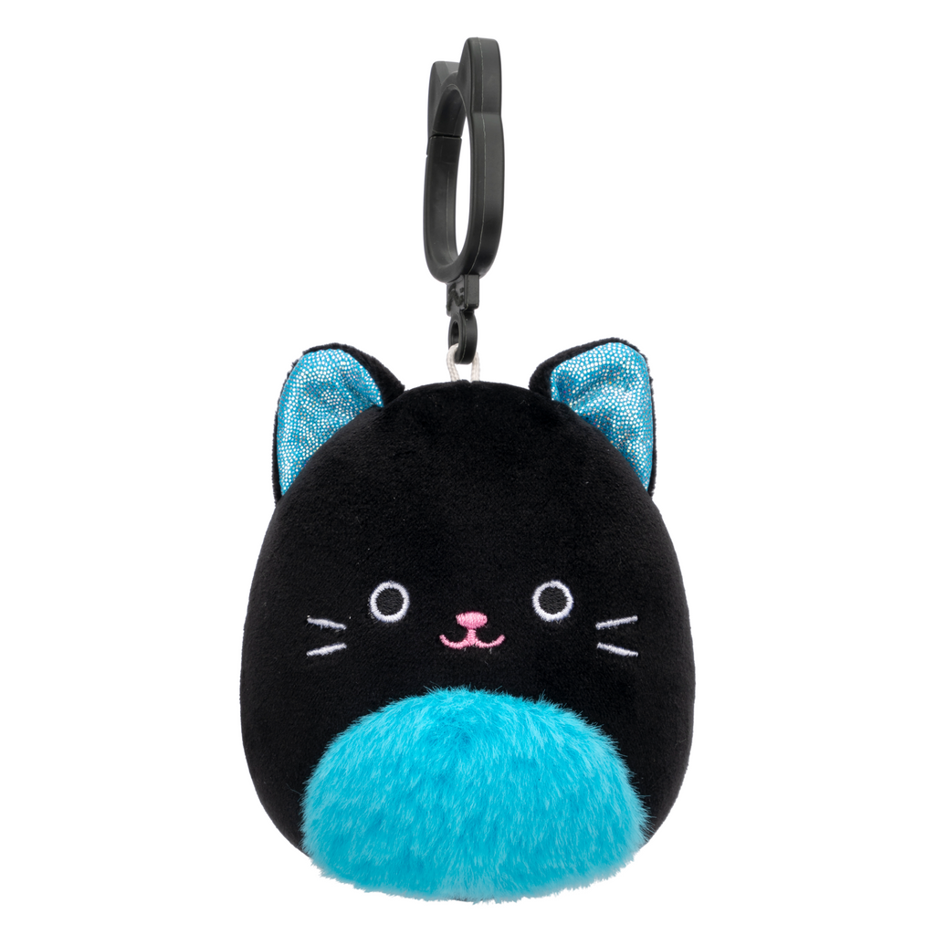 Eponine the Black Cat for Halloween 2024 3.5 inch plush clip keychain Squishmallow.