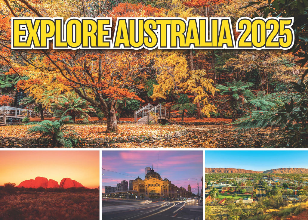 Explore Australia 2025 A4 Calendar.