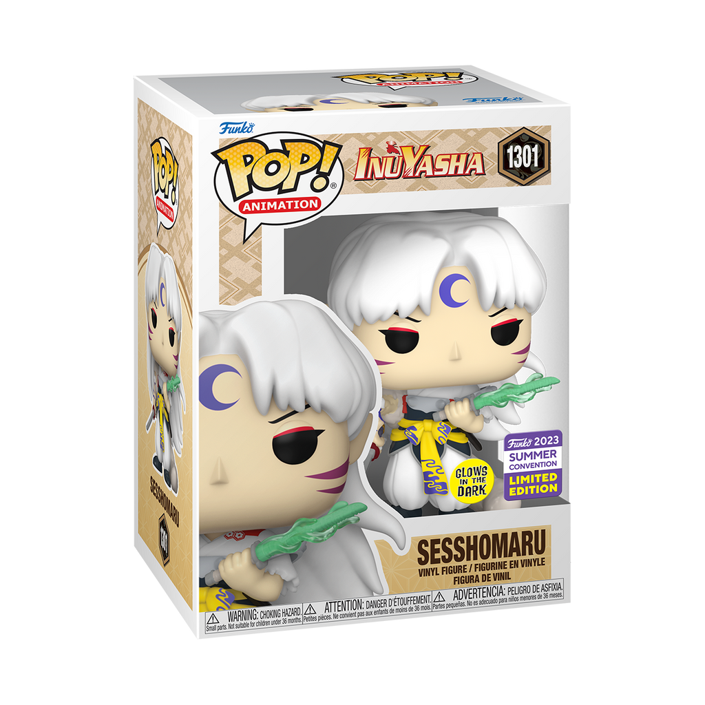 Funko Pop! Vinyl figure of Inuyasha character Sesshomaru from the SDCC23 release.