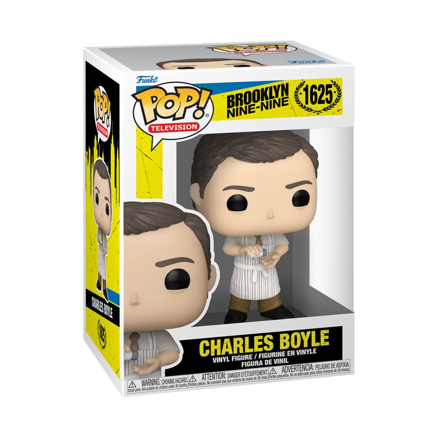 Funko Pop! Vinyl figure of Brooklyn Nine-Nine character Charles Boyle.