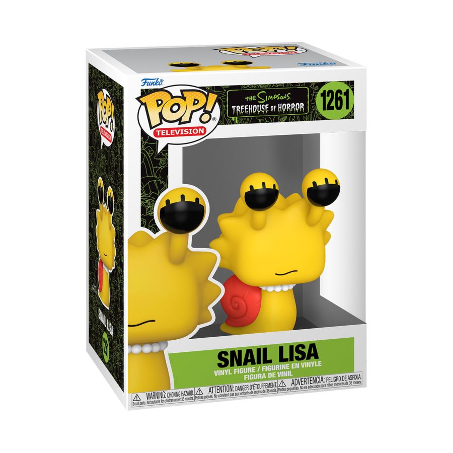 Funko Pop! Vinyl figure of The Simpsons Treehouse of Horrors character Snail Lisa.