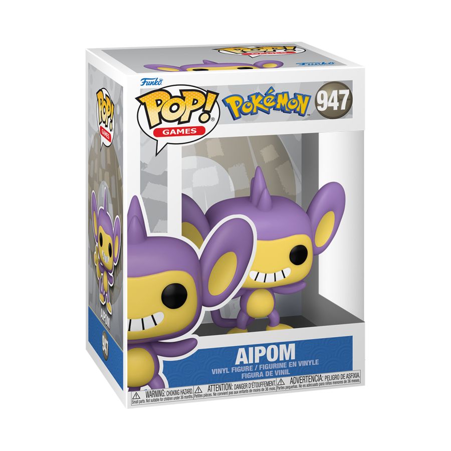 Funko Pop! Vinyl figure of Pokemon character Aipom.