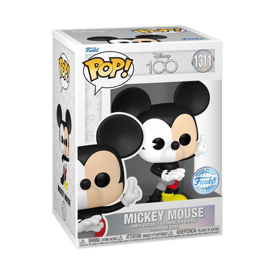 Disney 100th - Mickey Mouse Split Colour - #1311 - Pop! Vinyl