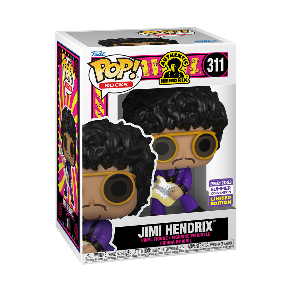 Funko Pop! Vinyl figure of Purple Jimi Hendrix from SDCC23.
