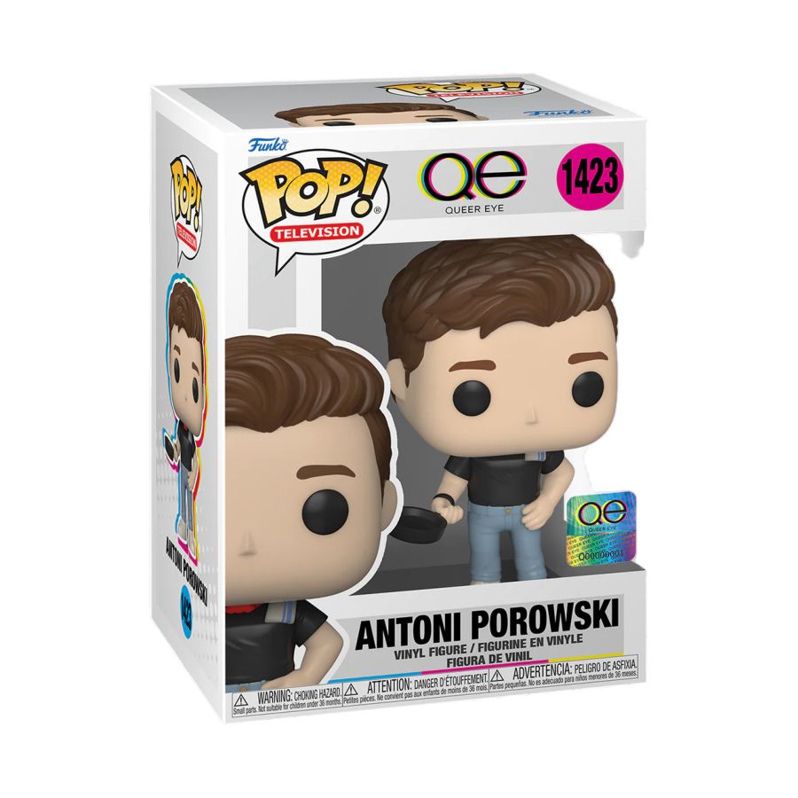 Funko Pop! Vinyl figure of Queer Eye character Antoni Porowski.