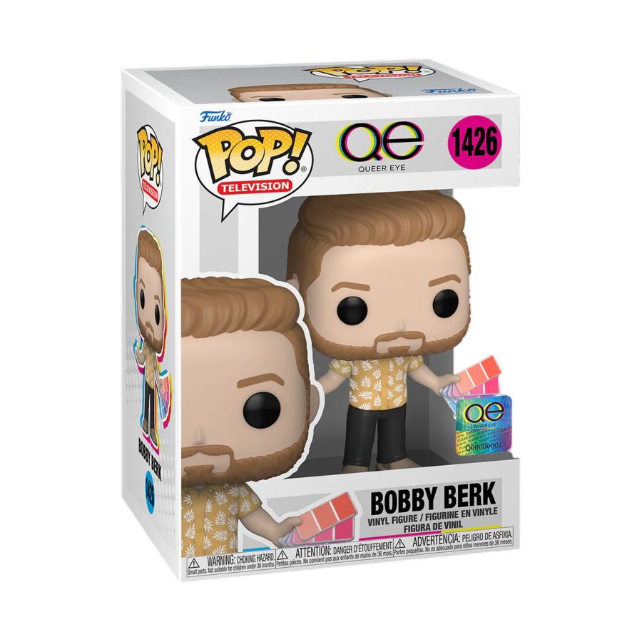 Funko Pop! Vinyl figure of Queer Eye character Bobby Berk.