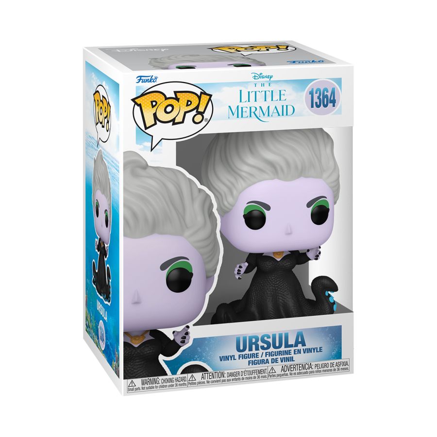 Funko Pop! Vinyl figure of Disney's The Little Mermaid (2023) character Ursula. Available online at the Funporium.