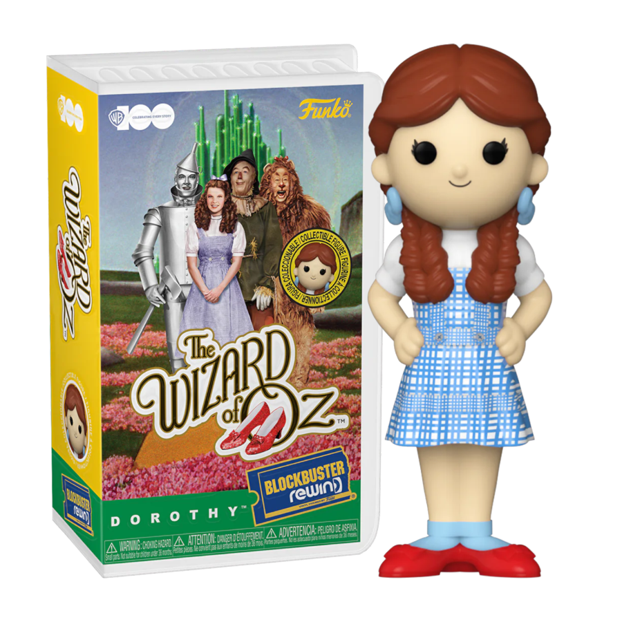 Funko VHS Rewind figure of The Wizard of Oz & Dorothy.