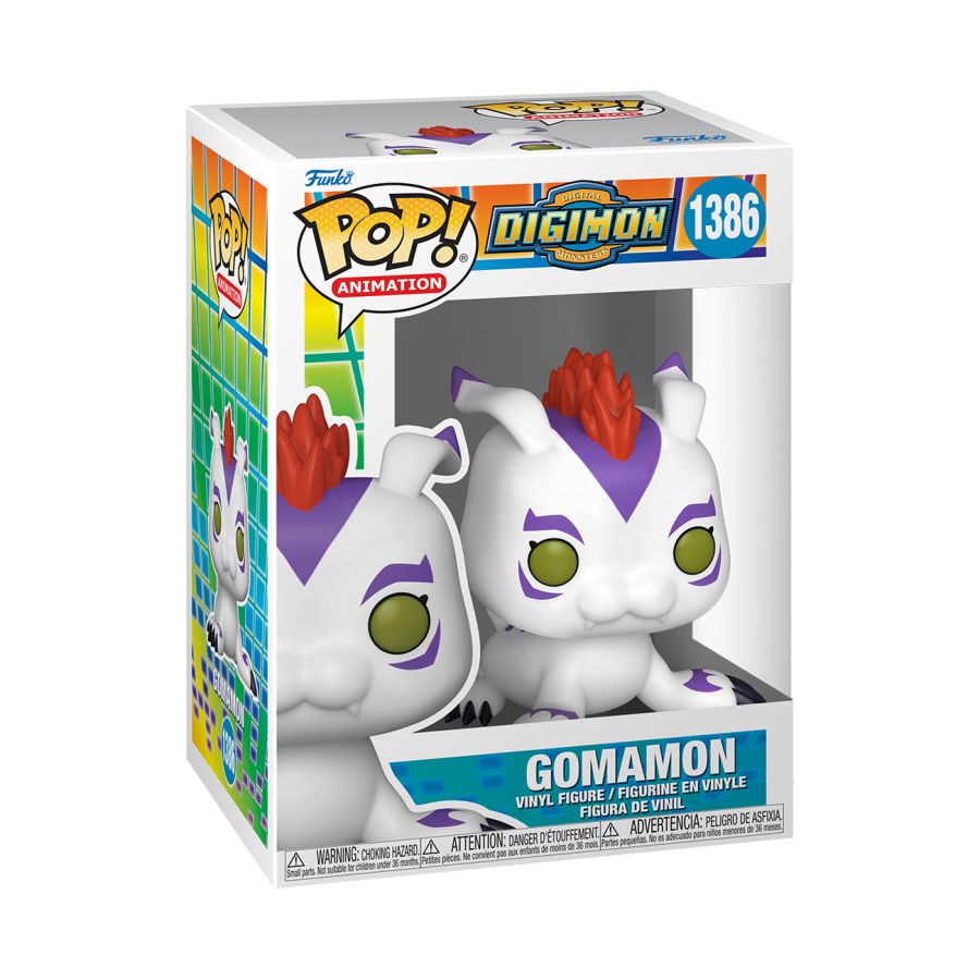 Funko Pop! Vinyl figure of Digimon character Gomamon.