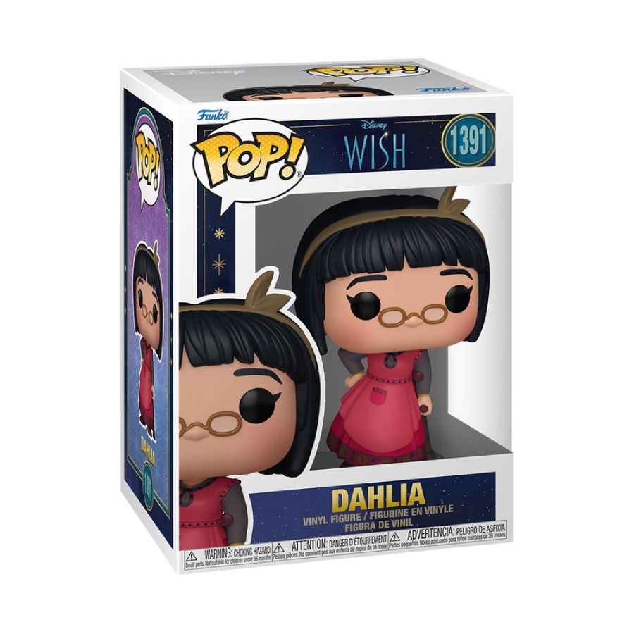 Funko Pop! Vinyl figure of Disney's Wish 2023 character Dahlia.