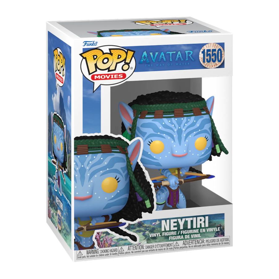 Funko Pop! Vinyl figure of Avatar Way of the Water character Neytiri Battle.