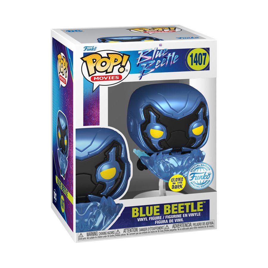 Blue Beetle Flight - Glow - #1407 - Pop! Vinyl