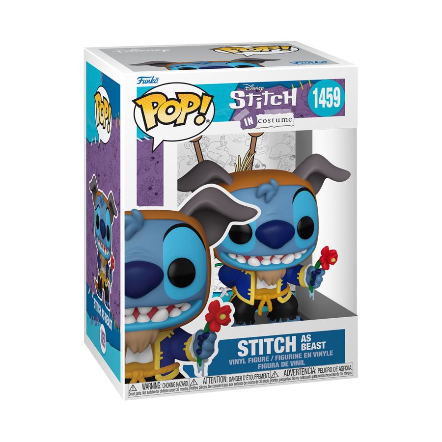 Funko Pop! Vinyl figure of Disney's Stitch as Beast (Costume).