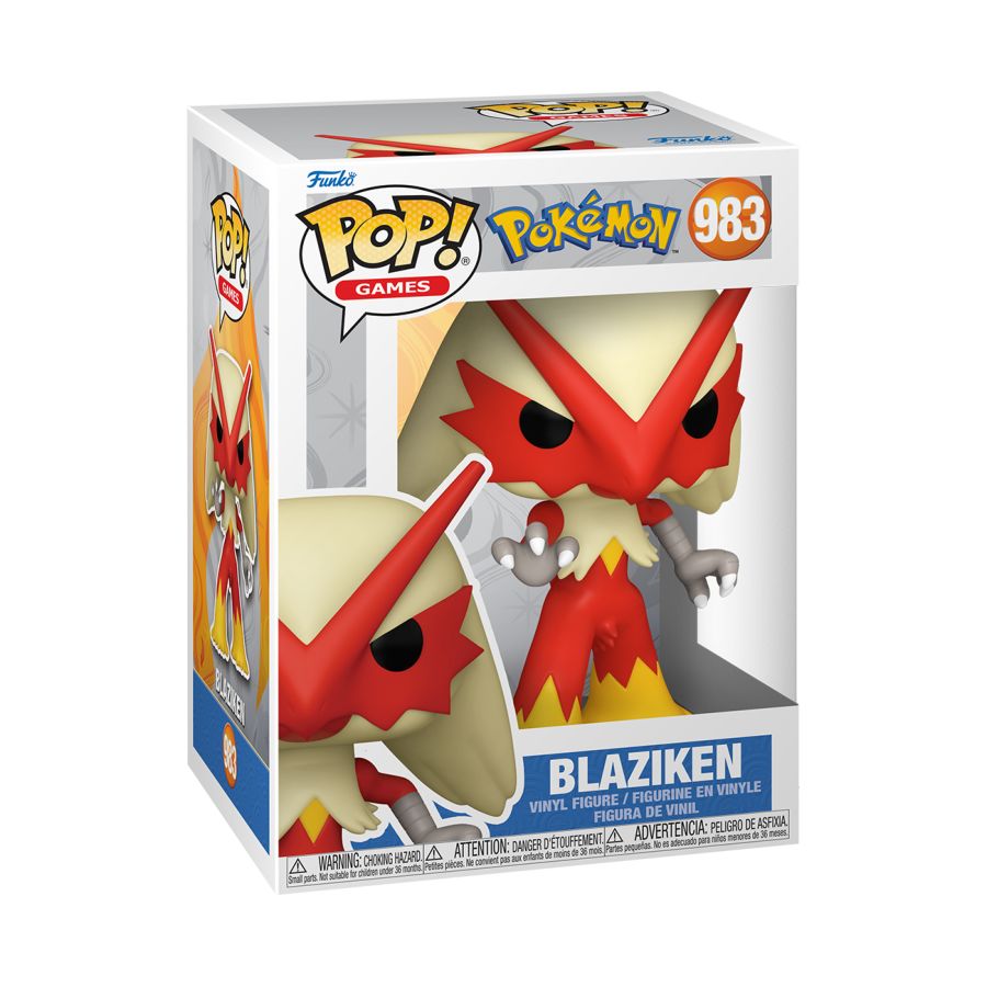 Funko Pop! Vinyl figure of Pokemon character Blaziken.