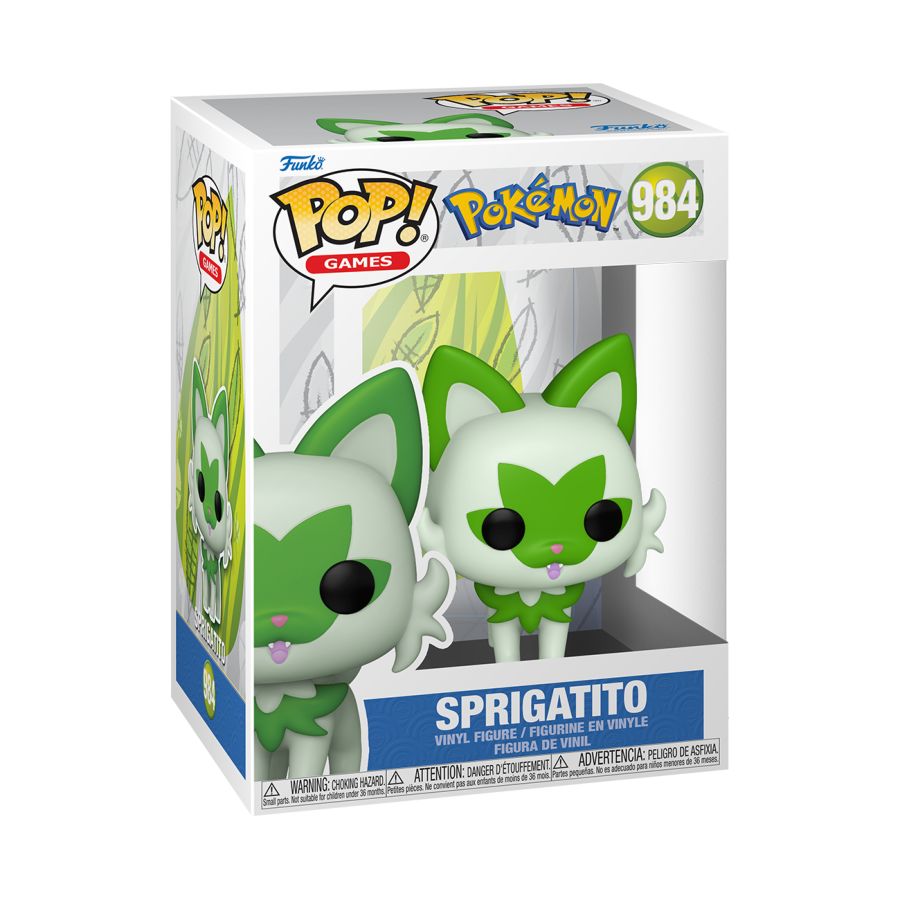 Funko Pop! Vinyl figure of Pokemon character Sprigatito.