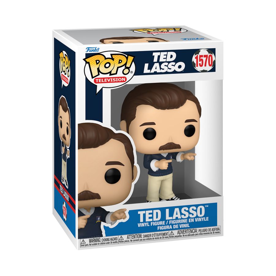 Funko Pop! Vinyl figure of Ted Lasso.