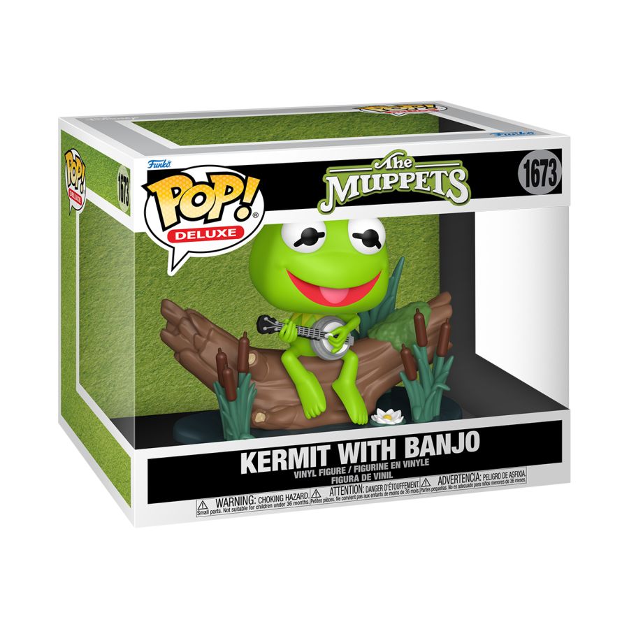 The Muppets | Kermit W/Banjo | Deluxe | #1673 | Funko Pop! Vinyl