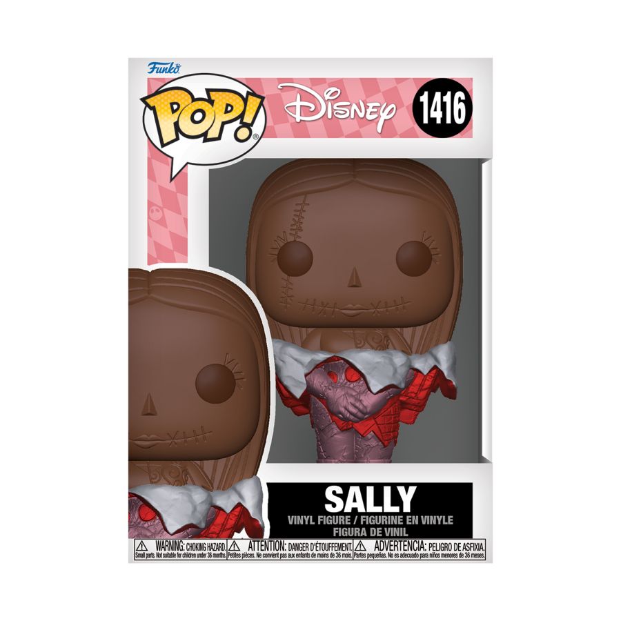 Funko Pop! Vinyl figure of Nightmare Before Christmas character Sally Face Chocolate for Valentines 2024.
