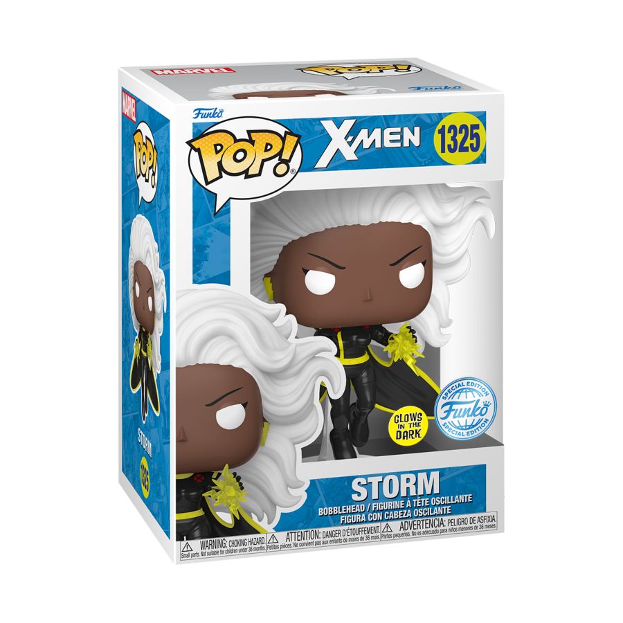 Funko Pop! Vinyl Glow in the Dark figure of Marvel's X-Men character Storm.