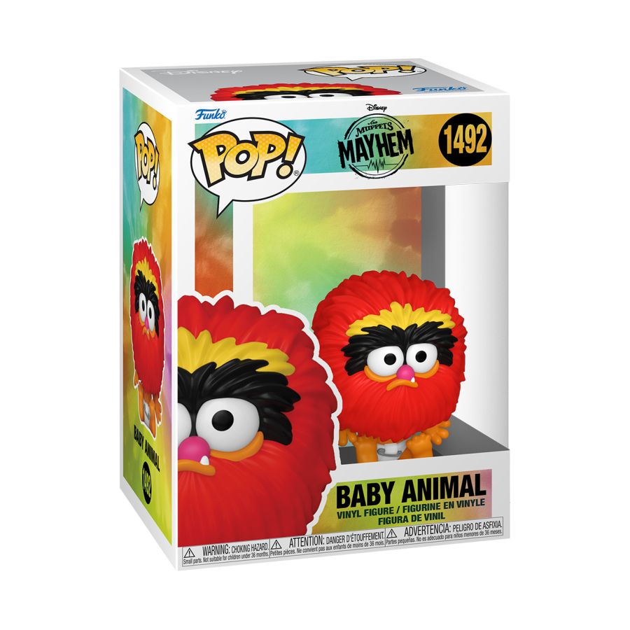Funko Pop! Vinyl figure of Muppets Mayhem character Baby Animal.