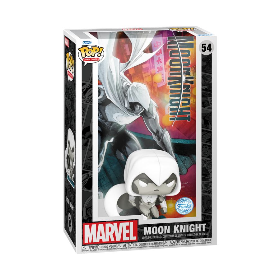 Funko Pop! Vinyl Comic Cover of Marvel's Moon Knight (2021).