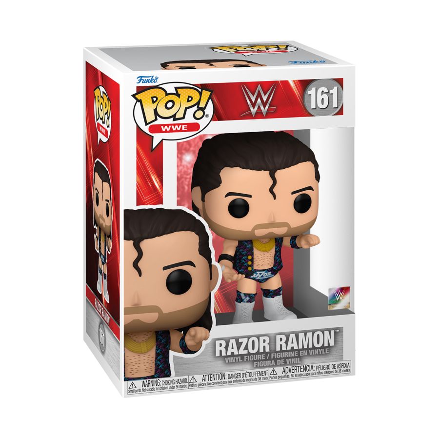 Funko Pop! Vinyl figure of WWE Legend Razor Ramon from Summer Slam 1994.