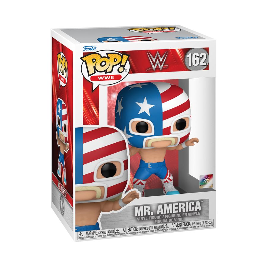 Funko Pop! Vinyl figure of WWE Superstar Mr. America (Hulk Hogan).