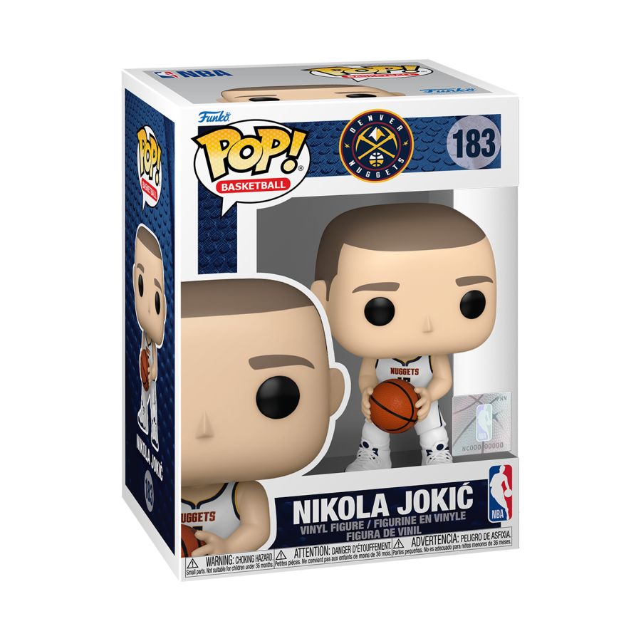 Funko Pop! Vinyl figure of NBA Star Nikola Jokic.