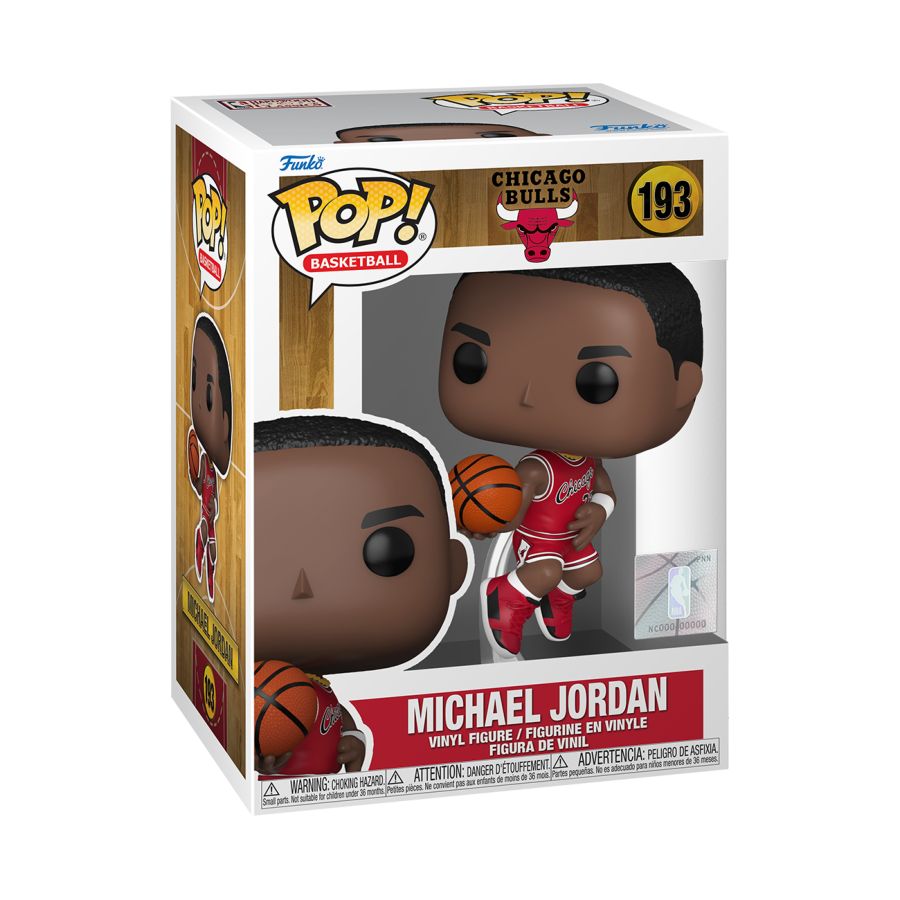 Funko Pop! Vinyl figure of NBA Legend for the Chicago Bulls Rookie Michael Jordan.