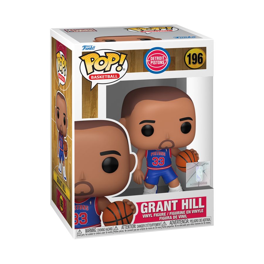 Funko Pop! Vinyl figure of NBA Legend for the Detroit Pistons, Rookie Grant Hill.