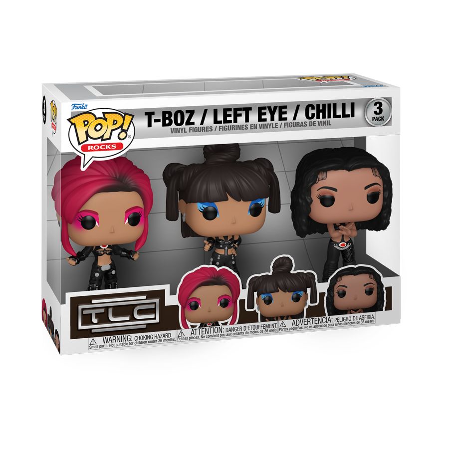 Funko Pop! Vinyl 3 pack of the band TLC "Scrubs".