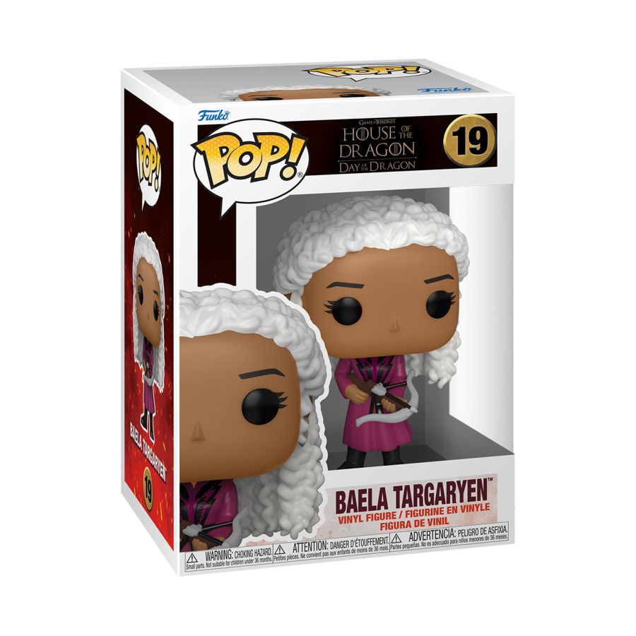 Funko Pop! Vinyl figure of Game of Thrones House of the Dragon character Baela Targaryen.