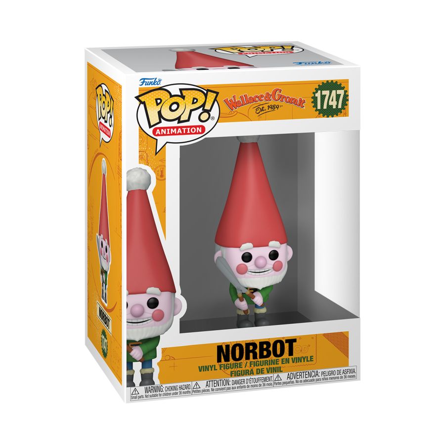 Funko Pop! Vinyl figure of Wallace & Gromit character Norbot.