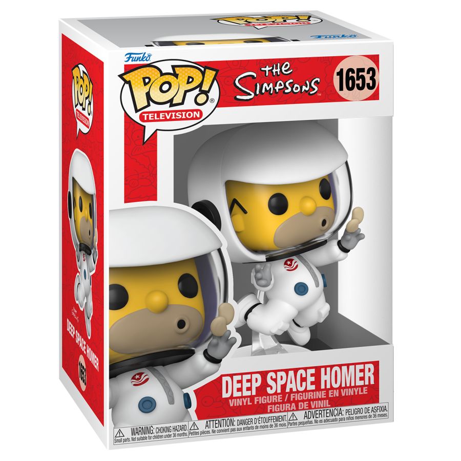 Funko Pop! Vinyl figure of the Simpsons character Homer as an astronaut.