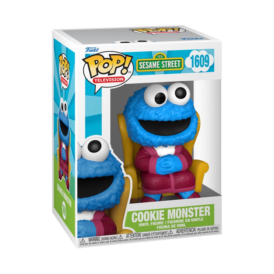 Funko Pop! Vinyl figure of Sesame Street character Cookie Monster.